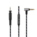 2.5mm Nylon Audio Cable With Mic For Shure Srh840a Srh440a Srh940