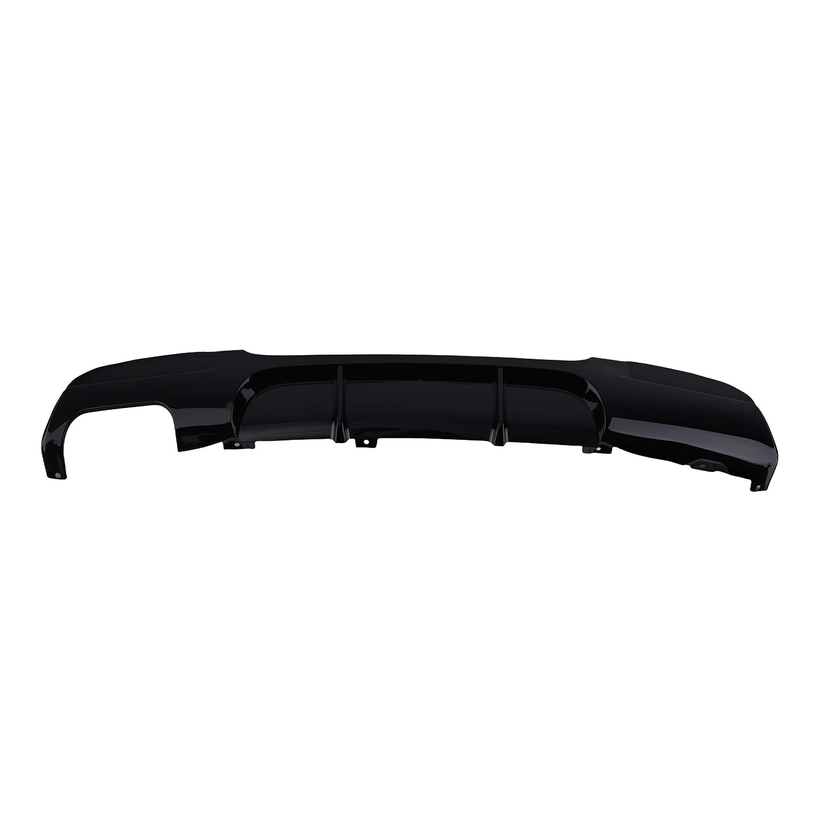 Gloss Black Rear Bumper Diffuser Lip for BMW E90 E91 M Sport 05-13 Twin Exhaust