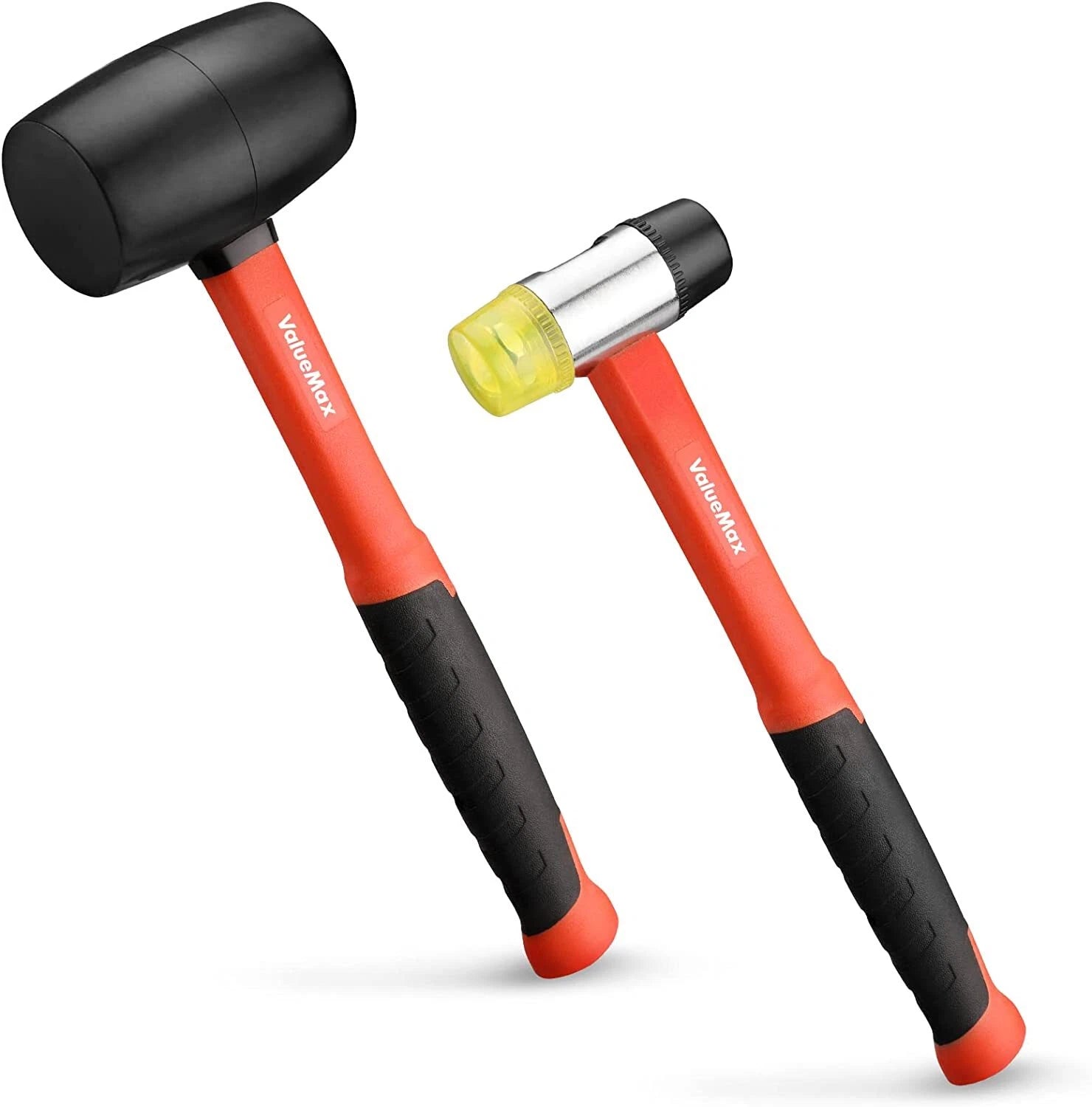 Valuemax Rubber Mallet 16oz Fiberglass Handle With Soft Grip Solid