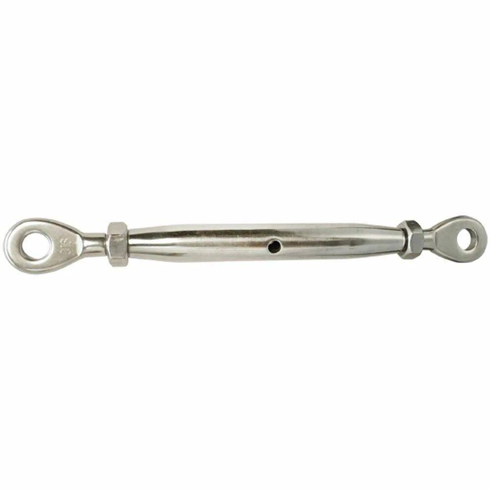 Closed Body Eye Eye 1/4" Turnbuckle 316 Stainless Steel 300 Lbs Wll