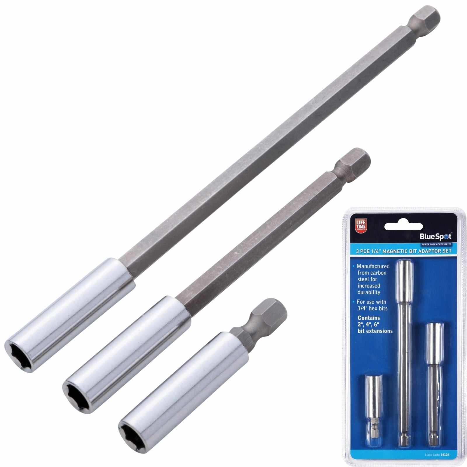 BlueSpot 3pc Magnetic Bit Holder Set by BlueSpot