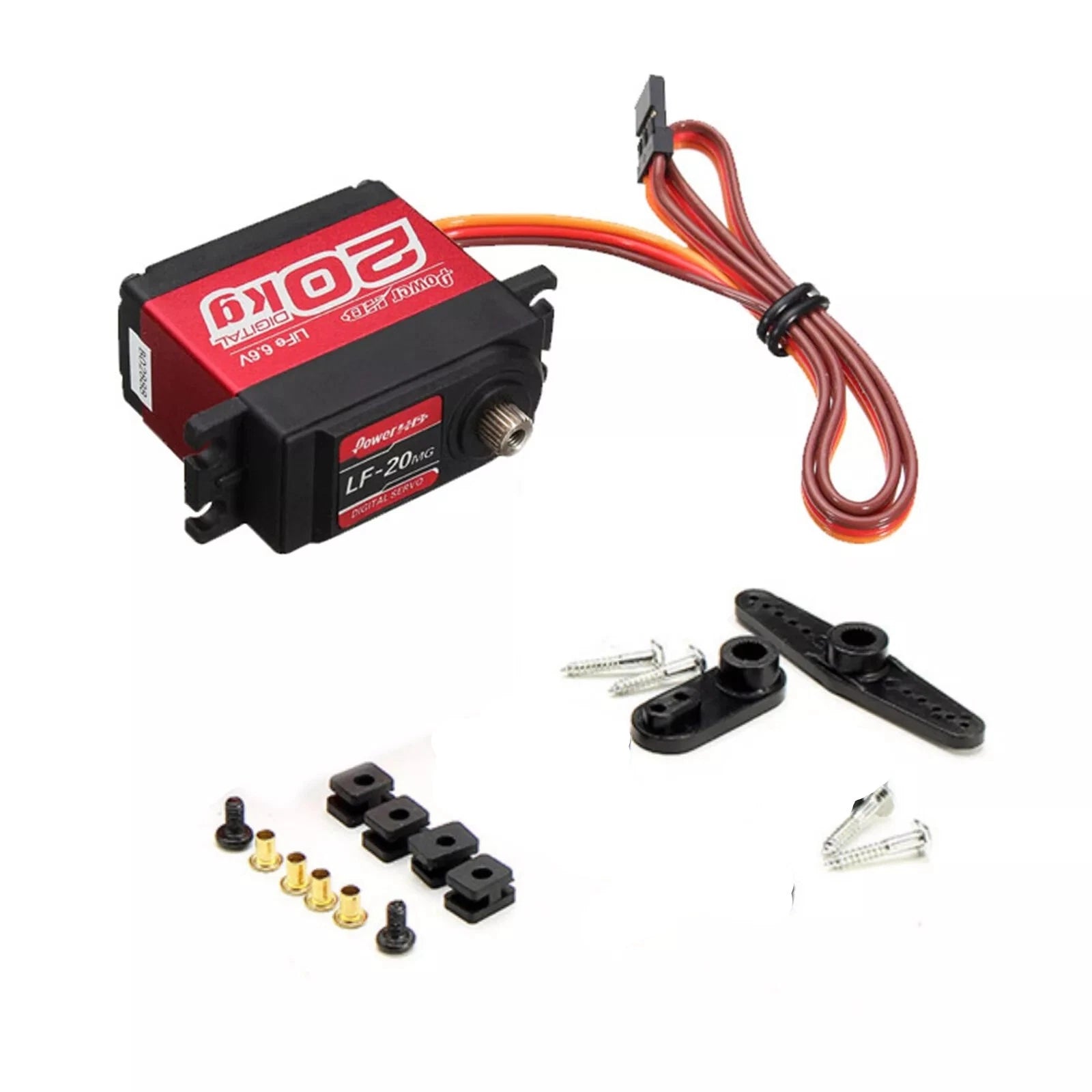 Power Hd Lf-20mg 20kg High Torque Digital Servo For 1/10 1/8 Rc Hobby