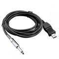 3m Guitar Bass 1/4'' Usb To 6.3mm Jack Link Connection Instrument