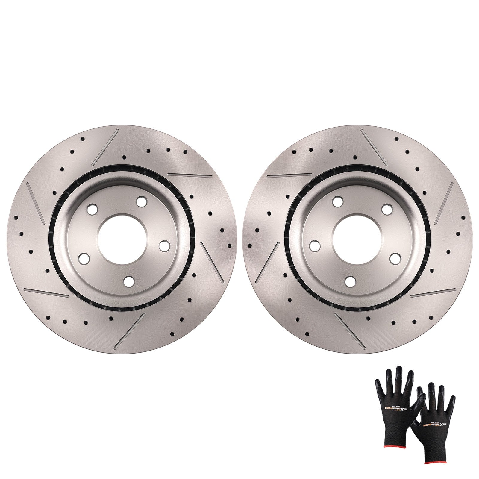 Front Disc Brake Rotors Kit for Chrysler Voyager 2020-2021 Dodge