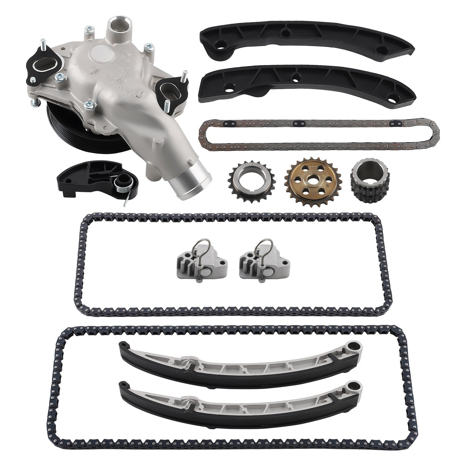 Timing Chain Kit w/ Water Pump For Land Rover LR4 Range Rover 32 Valve
