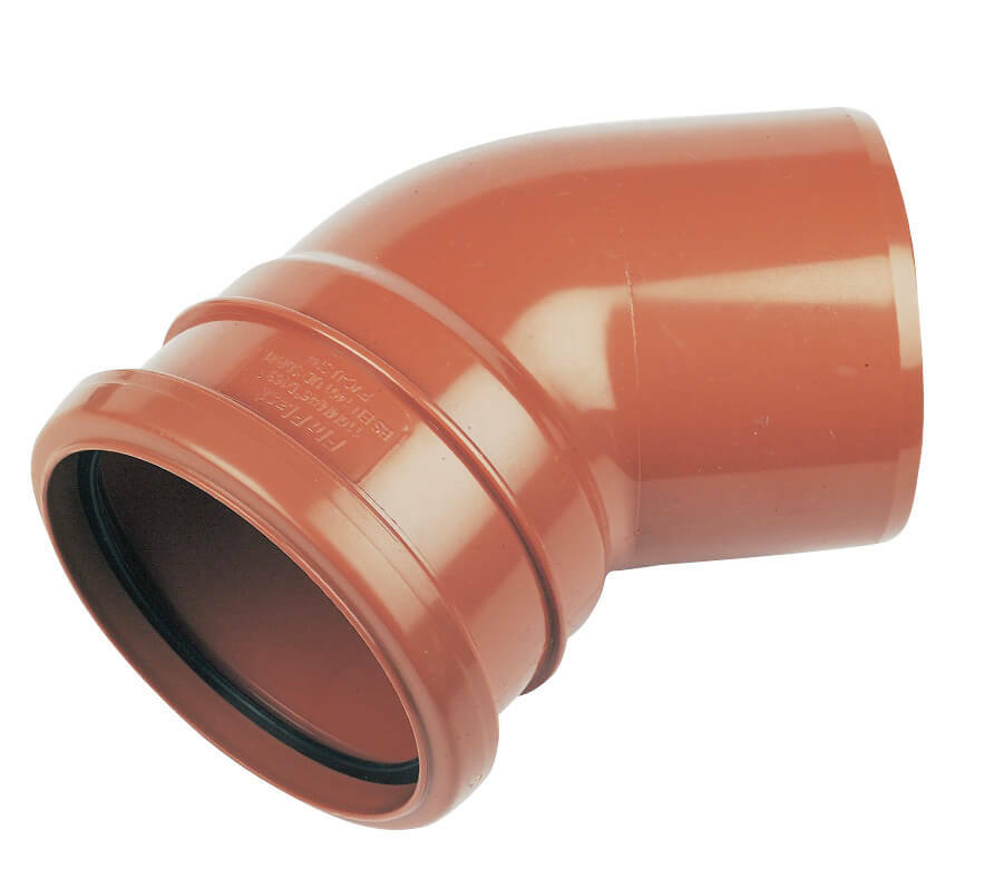 Floplast 110mm Underground 45° Bend