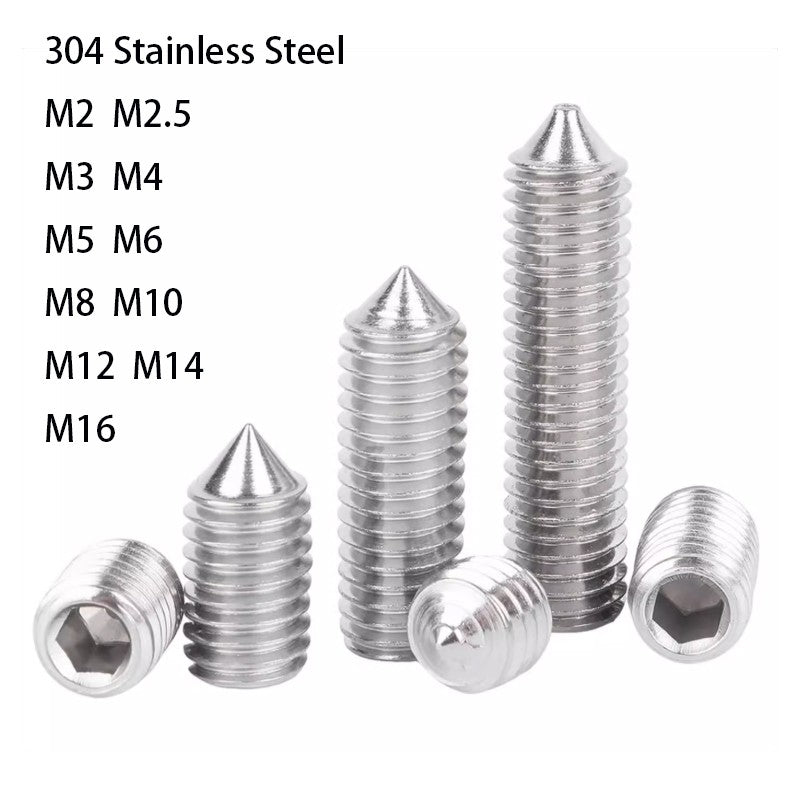Hex Socket Cone Point Set Screws DIN914