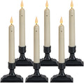 6 Pcs Window Candles with Sensor Dusk to Dawn, Ivory Electric Window