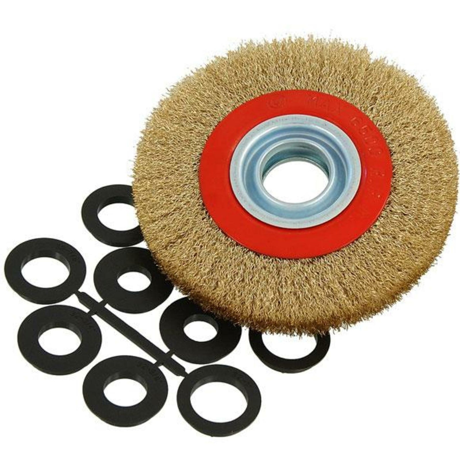 Neilsen 150mm Brass Wire Wheel Brush for Bench Grinder by Neilsen