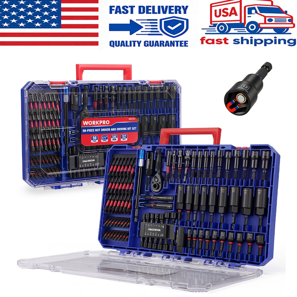 WORKPRO 98Pc Magnetic Nut Driver Set by WORKPRO