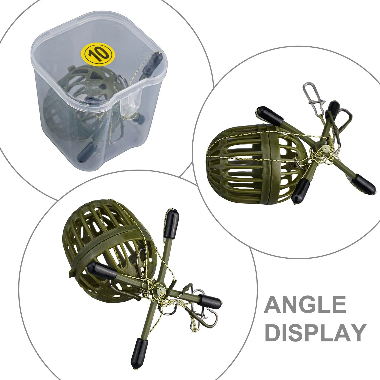 Practical Bait Cage Hook Rig Set For Carp Fishing Compact And Easy To