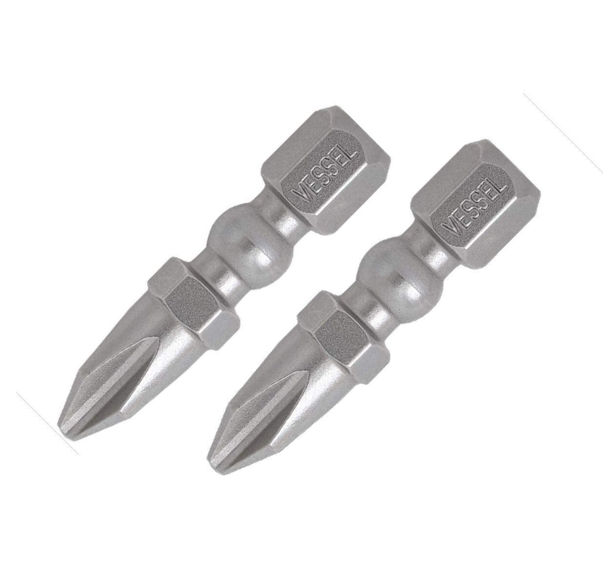 Vessel 2pc Phillips JIS Impact Ball Bit Set