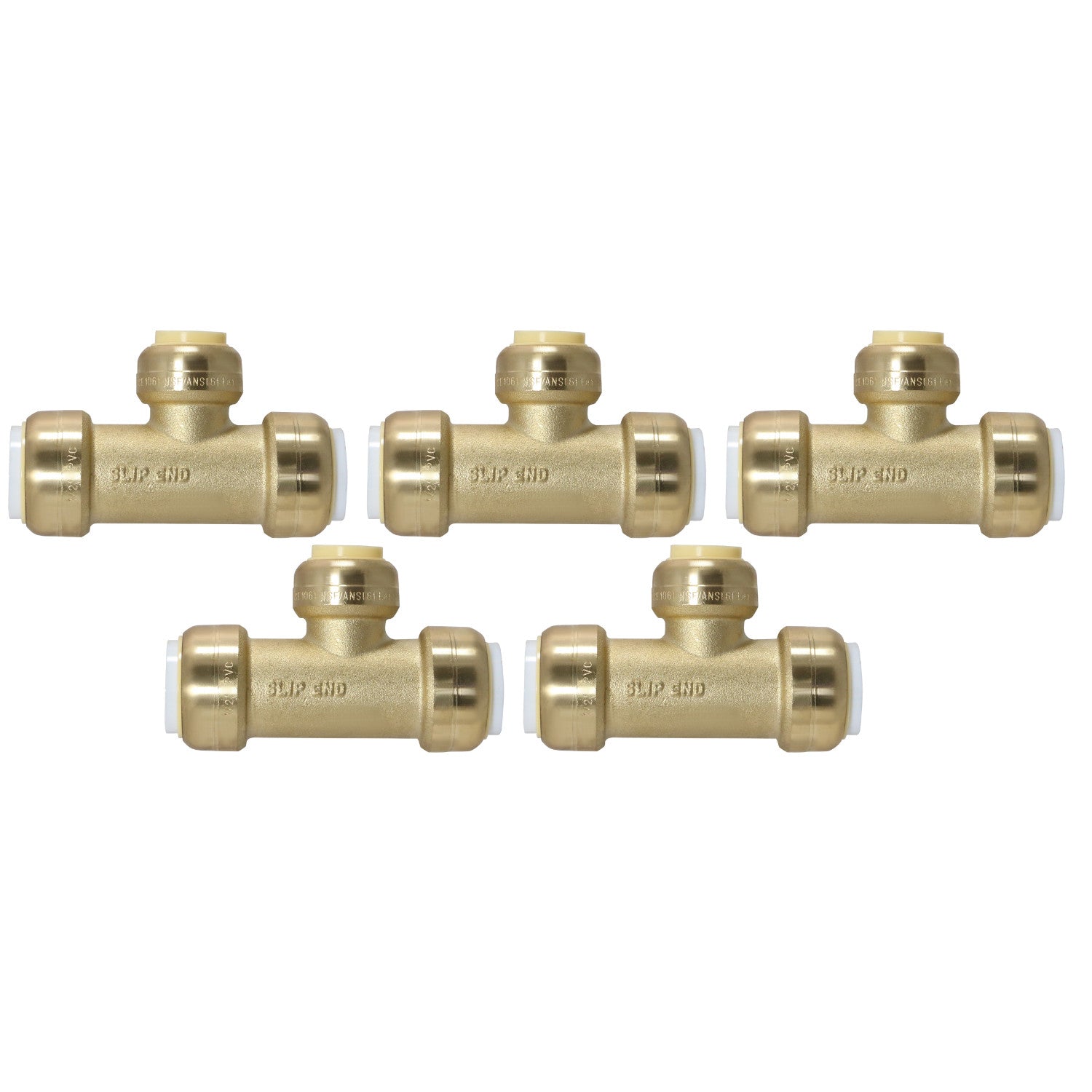 XFITTING 1/2" PVC Tee, 10 Pack