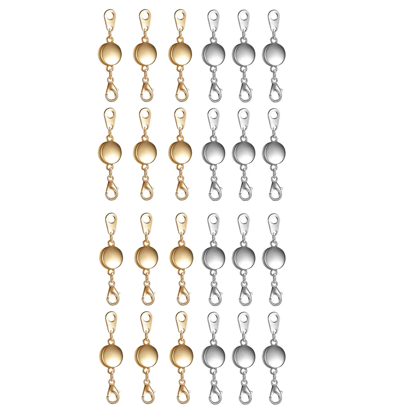 24pack Magnetic Extension Chain Jewelry Clasp For Necklace Bracelets