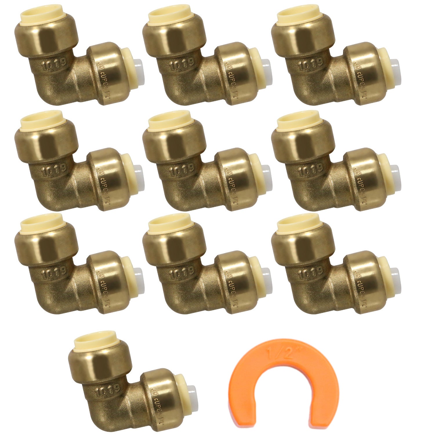 XFITTING 1/2" Push-Fit Elbow with Clip