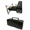 Black Portable Camping Gas Stove 7250btu Foldable Butane Stove W/