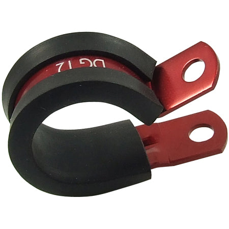 AN -10 (10AN AN10) 20mm I.D Red Aluminium Rubber Lined Cushioned P
