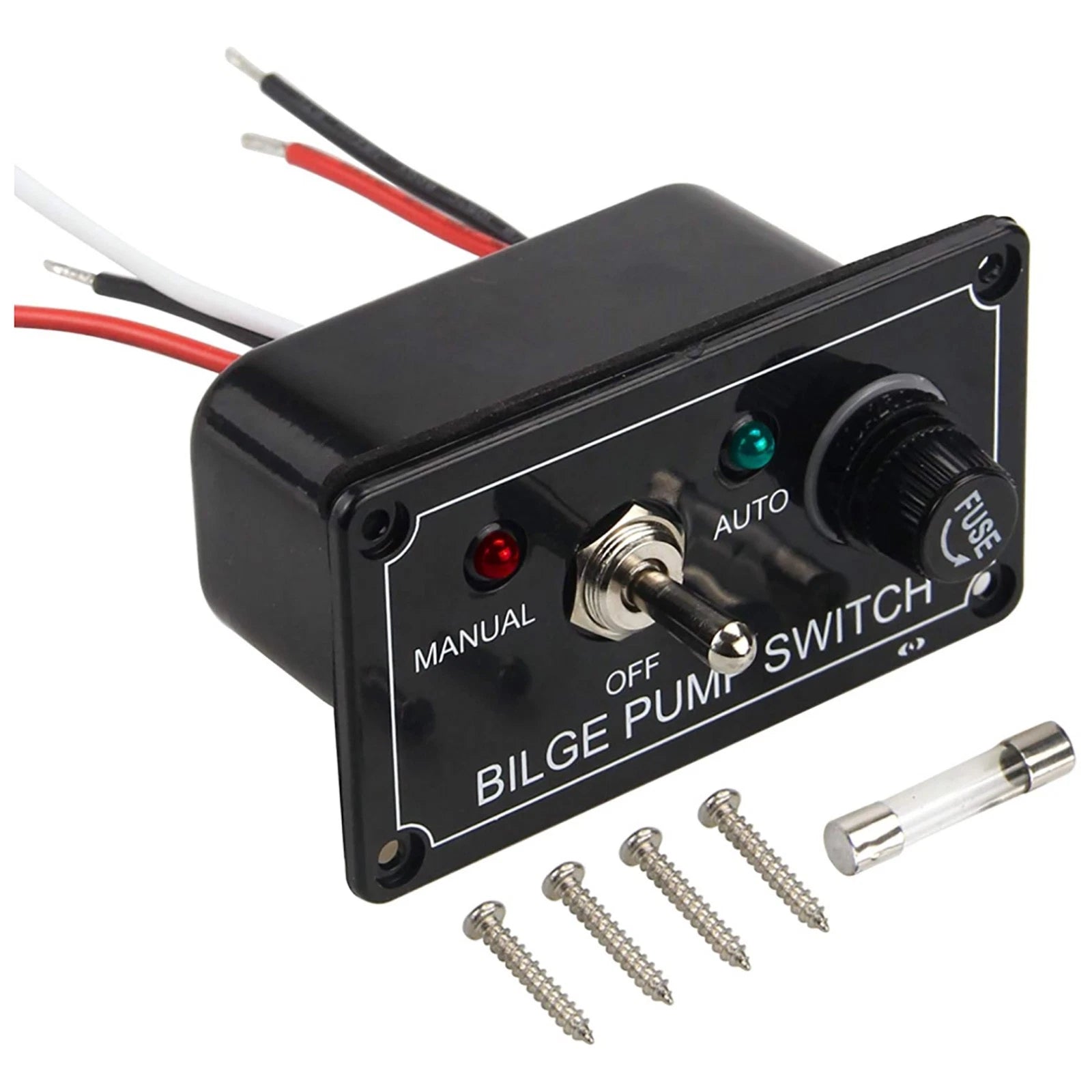 12V Dc On-off-on Bilge Pump Switch Panel For Cars/yachts/be<wbr/>ach