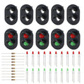 For Railway Signal Ho Or Oo Scale Abs Red Steel Column Model Lampposts