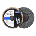 50 Pack - 3" Mini Flap Discs 60 Grit Quick Change Sanding Roloc Style