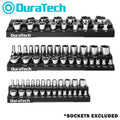 DURATECH 3PC 1/4" 3/8" 1/2"Drive Magnetic Socket Organizer Set SAE