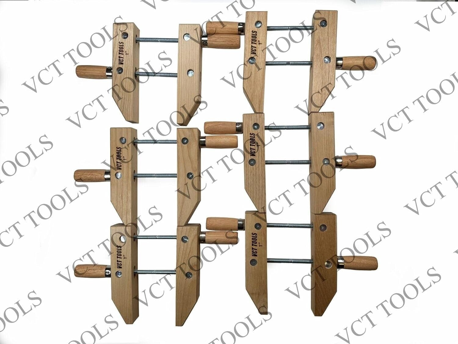 7" Woodworking Clamps - 6 Pack