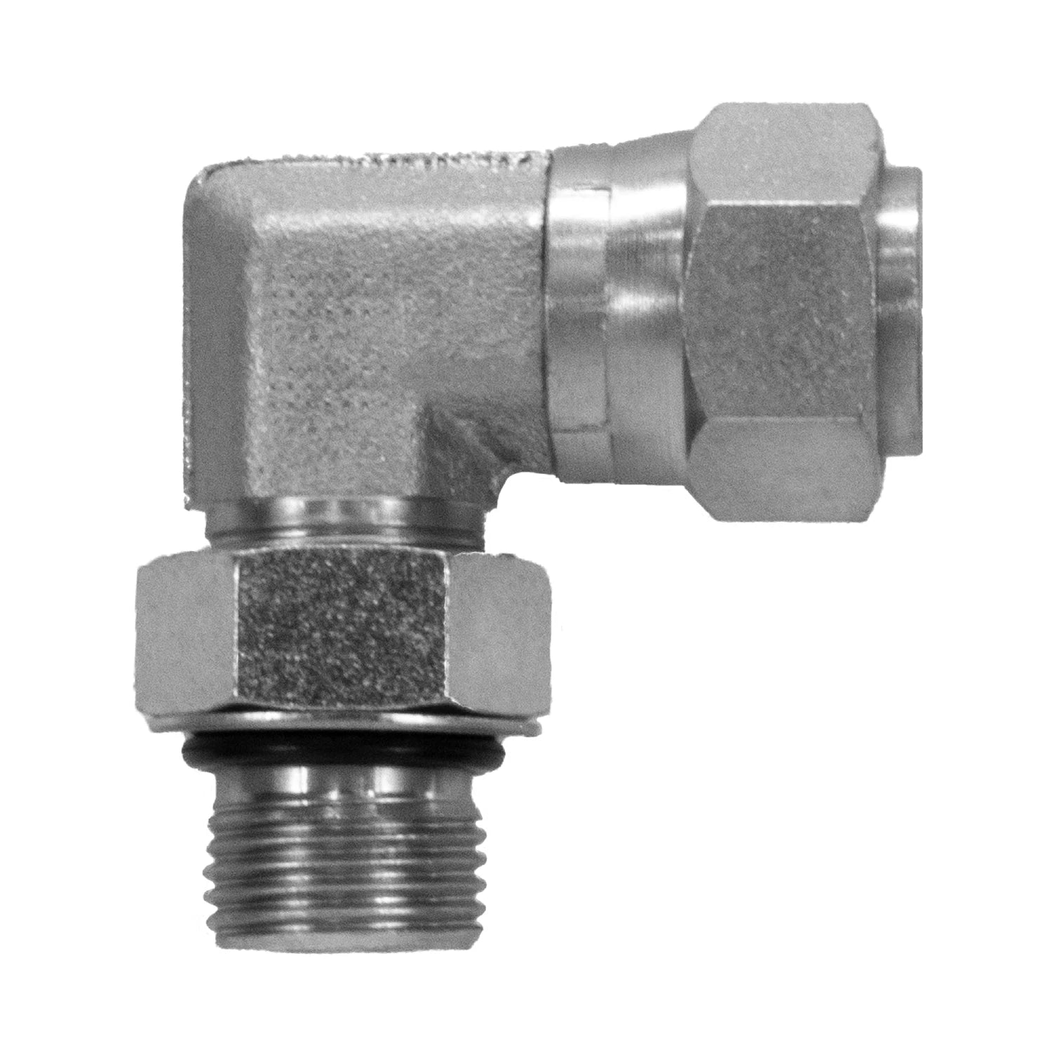 Fitting - 16 Male Boss Swivel X 10 Female Face Seal 90