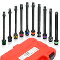 1/2" Dr. Impact Torque Limiting 8" Extension Bar Set 65-150ft/lb Cr-mo