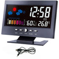Led Digital Clock With Thermometer Hygrometer Weather Display & Voice