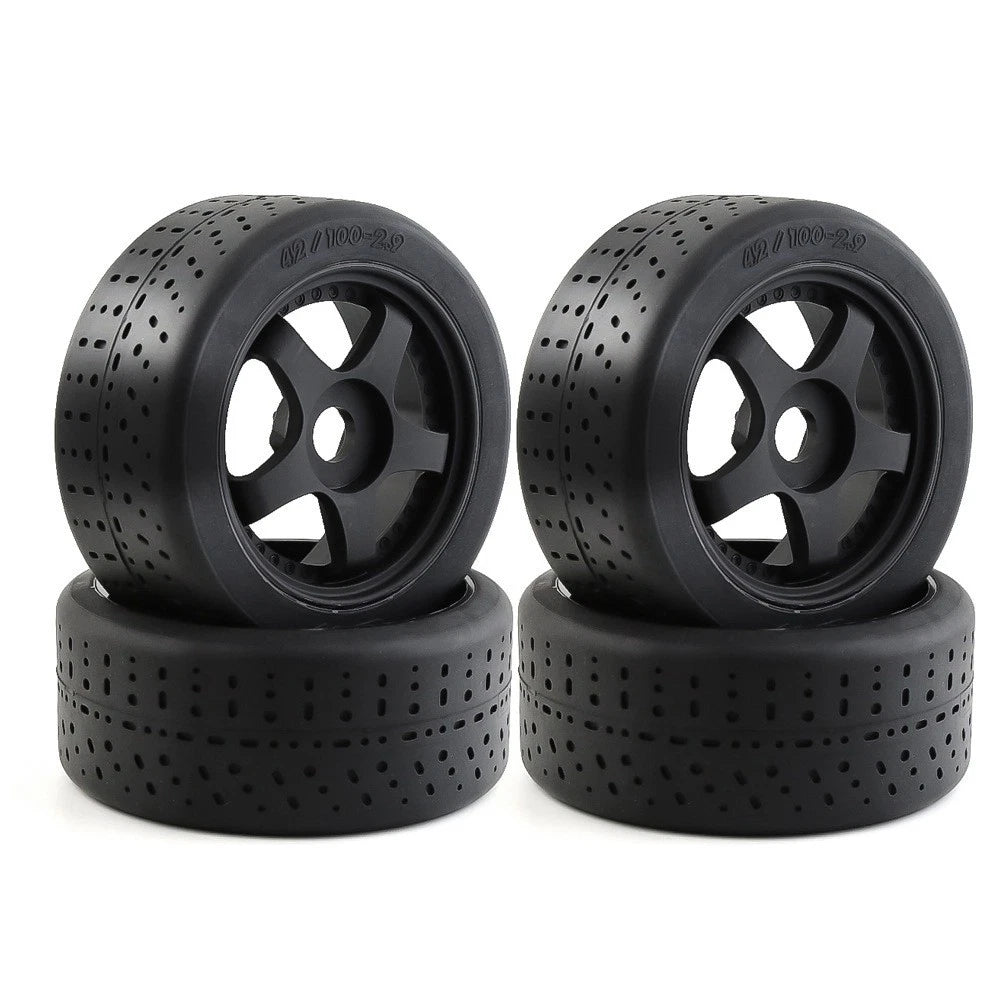 1/7 Rc Car Plastic + Rubber Wheels Rim For Arrma Infraction 6s
