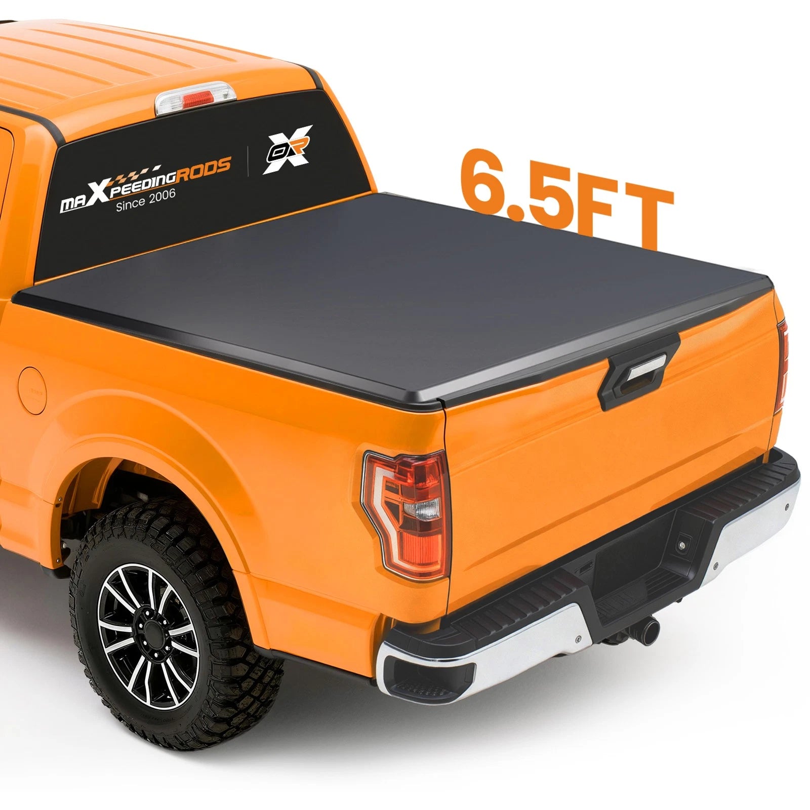 6.5ft 4-Fold Truck Bed Tonneau Cover for Silverado/ Sierra 2500HD 3500 2001-2006