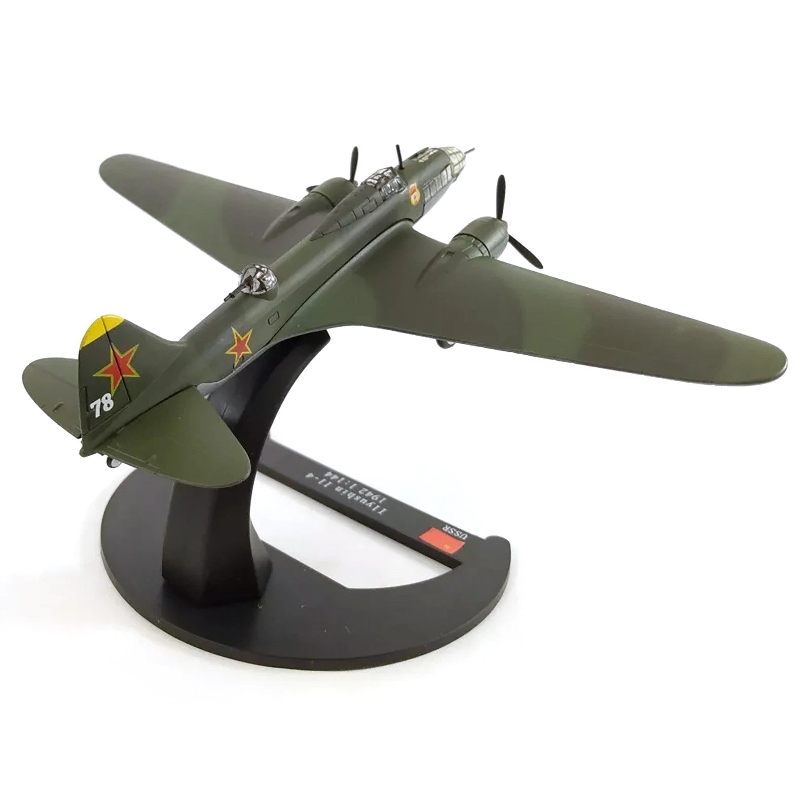 Alloy 1/144 Scale Iiyushin Ii-4 Bomber Aircraft Model Toys Gift