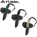 FLISSA 7-inch Fixed Blade Knife Hunting Knife Full Tang Kydex Sheath Multicolor