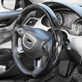 All Model Fit Glossy Carbon Fiber Texture Steering Wheel Cover Anti