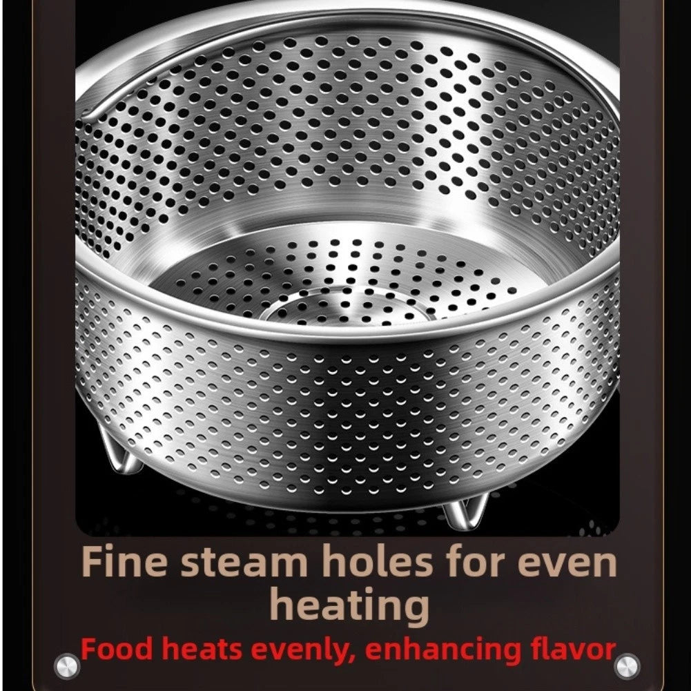 Household Steamer Basket With Water Resistant Feet For Oven And