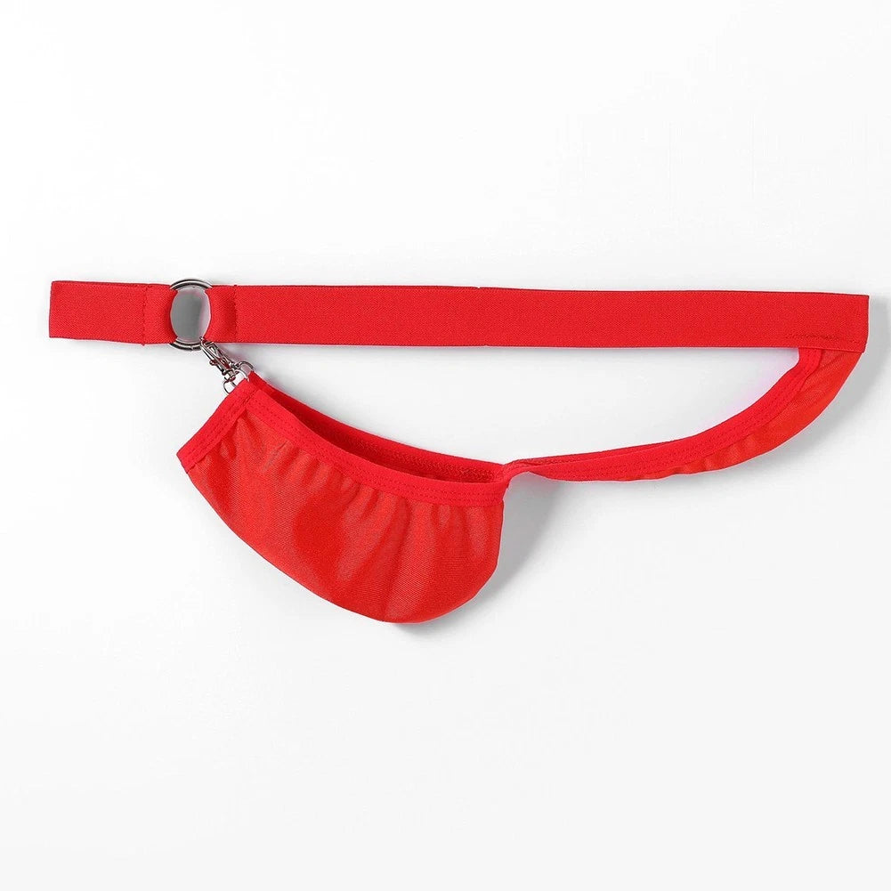 Solid Color Mens Underwear Tback Style With Double Ring Buckle For