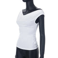 Swing Collar Backless Sleeveless Polyester Vest Top Women Summer For