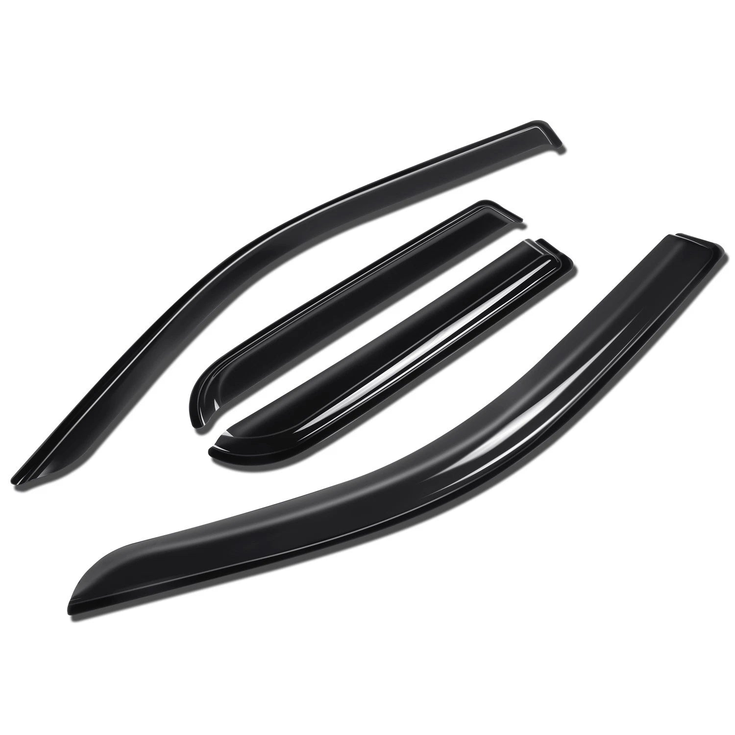 Fit 19-24 Ram 1500 Quad Cab Window Visors Sun Guard Rain Deflector