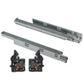 Dtc Pair Of 20" D-motion Frameless Three-section Bottom Rail Drawer