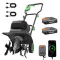 Workprox 40V Cordless Tiller Cultivator 12" Garden Rototiller 4ah