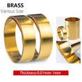 Brass Sheet Roll Metal Foil Plate Strip Band 0.01mm-1mm