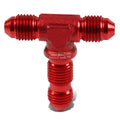 4an An-4 Male On Run Female Bulkhead Flare Red Anodized Tee Fitting