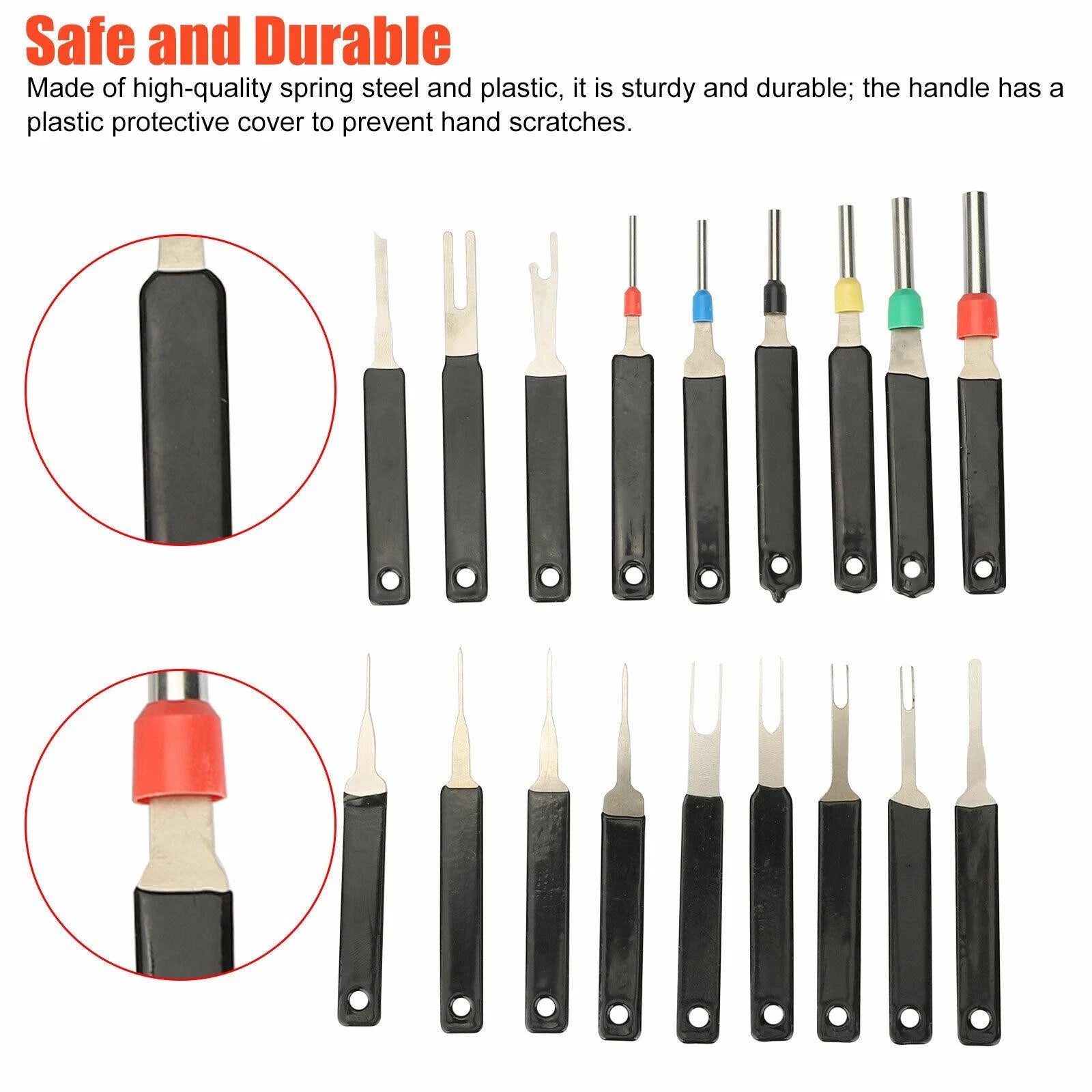 Steel Plastic Car Terminal Removal Tool Wire Connector Pin Release