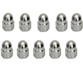 Cap Acorn Hex Nut Unc Marine10 Pc Left Hand Thread 1/4 Inch Stainless
