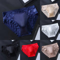 Men Ice Silk Mesh Briefs Seamless Sheer Lightweight 3d Bulge Pouch
