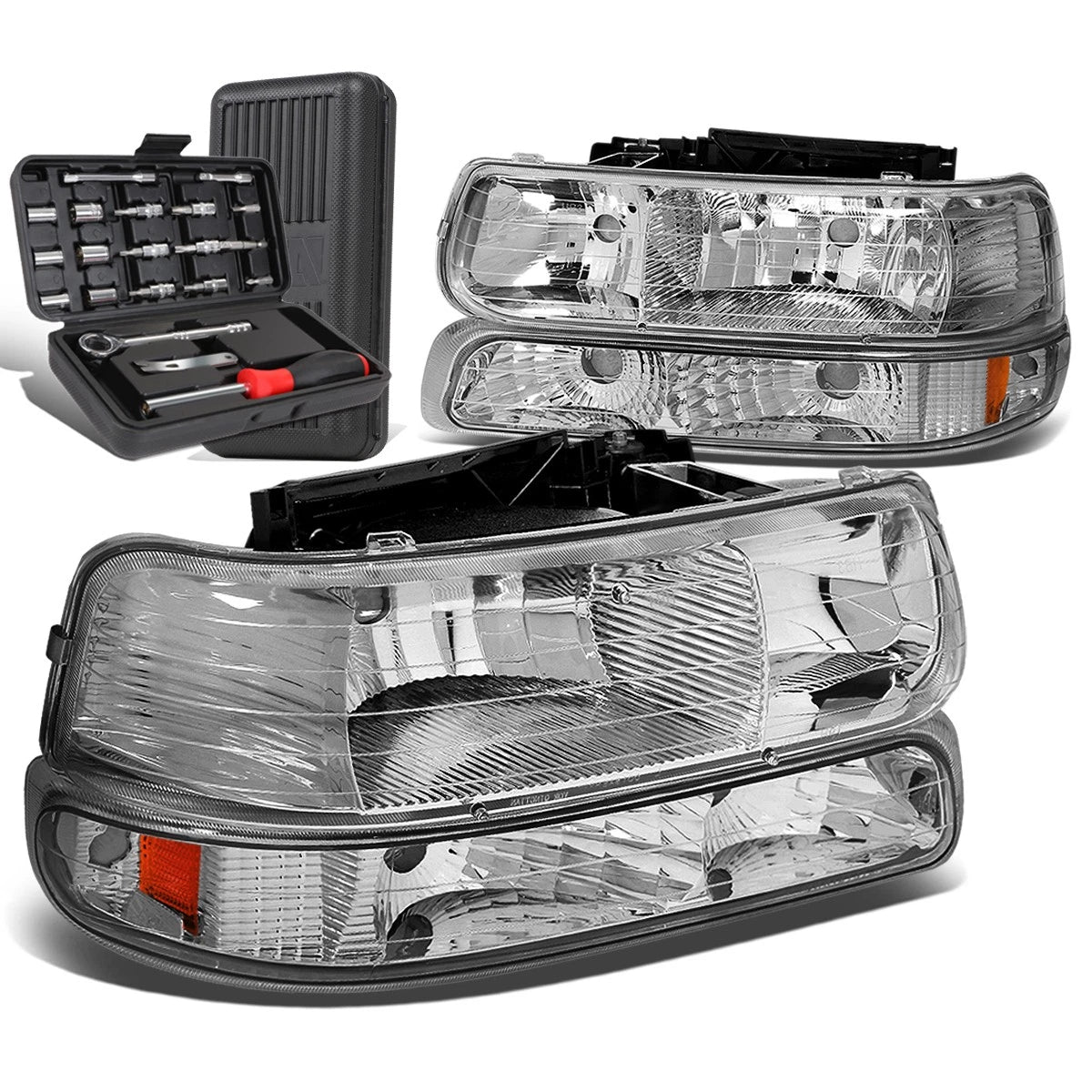 For 1999-2002 Chevy Silverado Chrome/amber Side | Built Supply Co