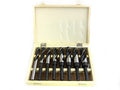 8 PCS JUMBO SIZE WOOD DRILL BITS SET 1/2" shank HEAT TREATED ALLOY STEEL w/Case