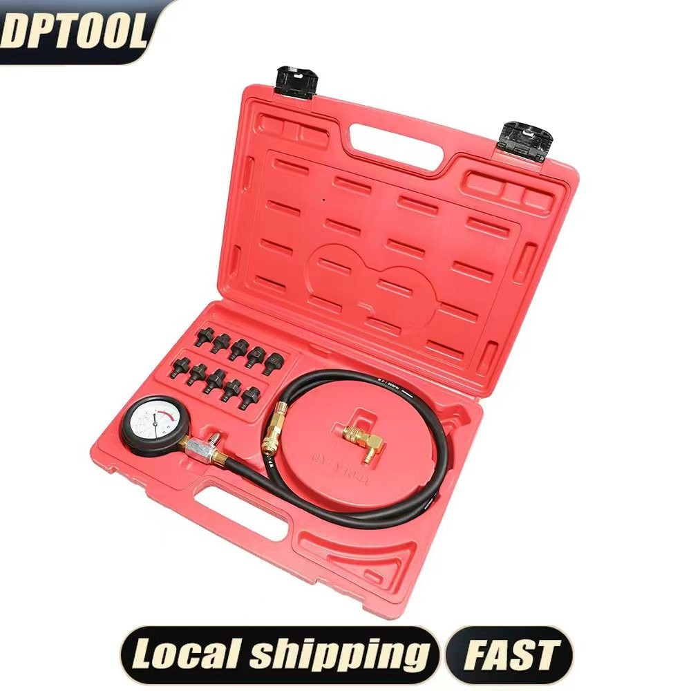 Oil Pressure Tester Tool, Oil Pressure Gauge Kit, 0-140 Psi Pressure