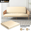 Ivory Twin Size Slipcover Futon Cover