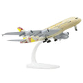 20cm Diecast Alloy 1/300 Scale Etihad Airlines A380 Finished Model